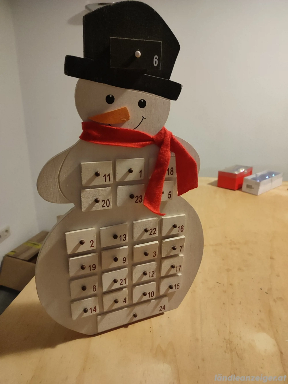 Adventskalender Schneemann 