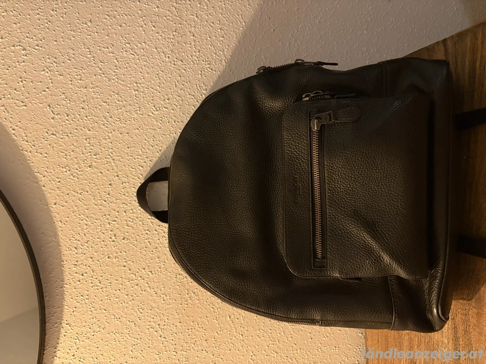 Coach Herrenrucksack Schwarz Leder