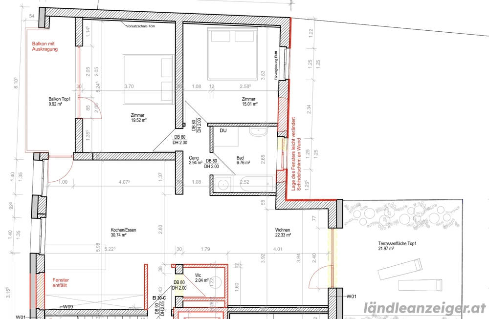 Vermiete 3 Zimmer Wohnung in 6934 SULZBERG, Dorf 11