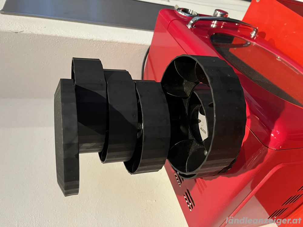 Alessi Kapselbehälter schwarz Plisee