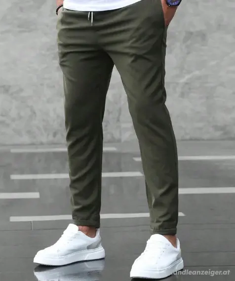 STRETCH-HOSEN (1 x Marineblau, Größe L  + 1 x Armee grün, Größe XL)