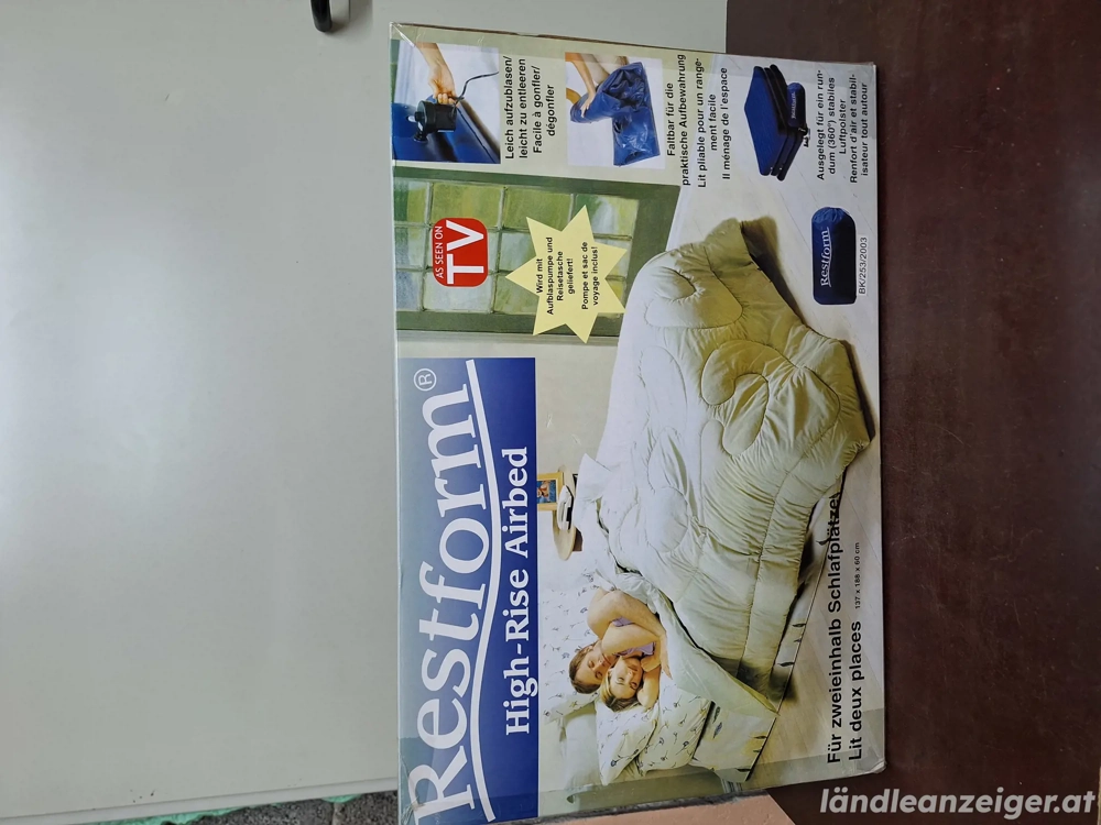 Restform Doppelbett Matratze aufblasbar Neu Original Verpackt 