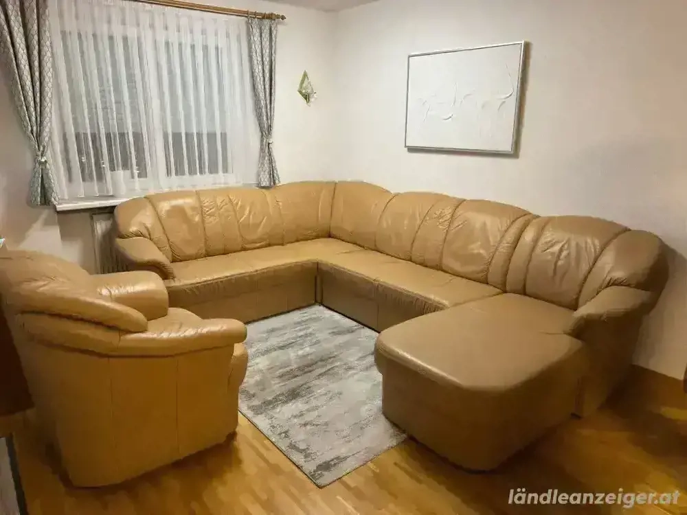 Wohnzummer Couch mit Couchsessel