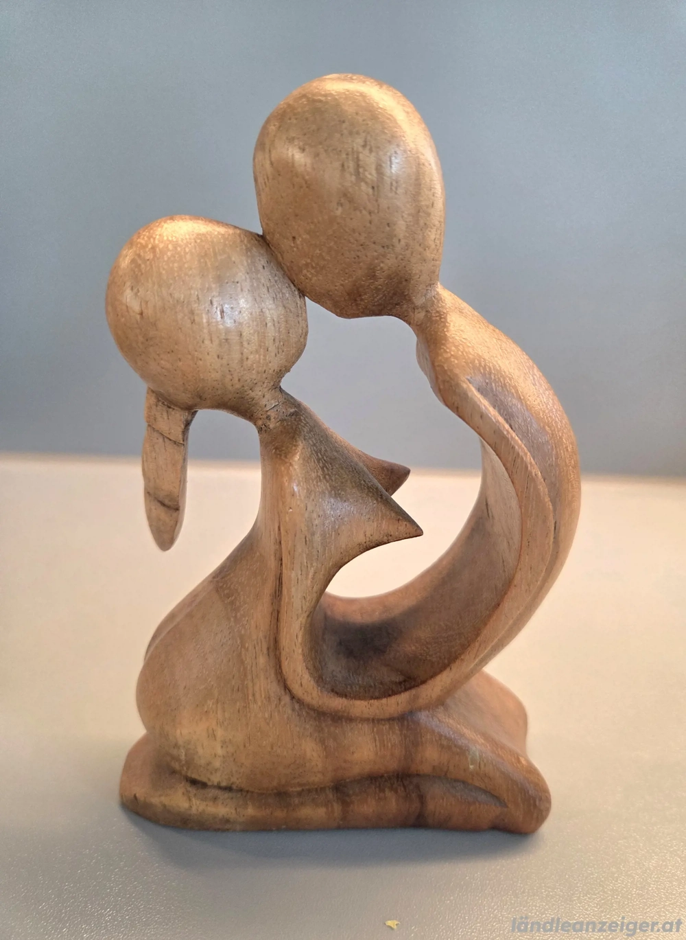 Holzfigur Liebespaar