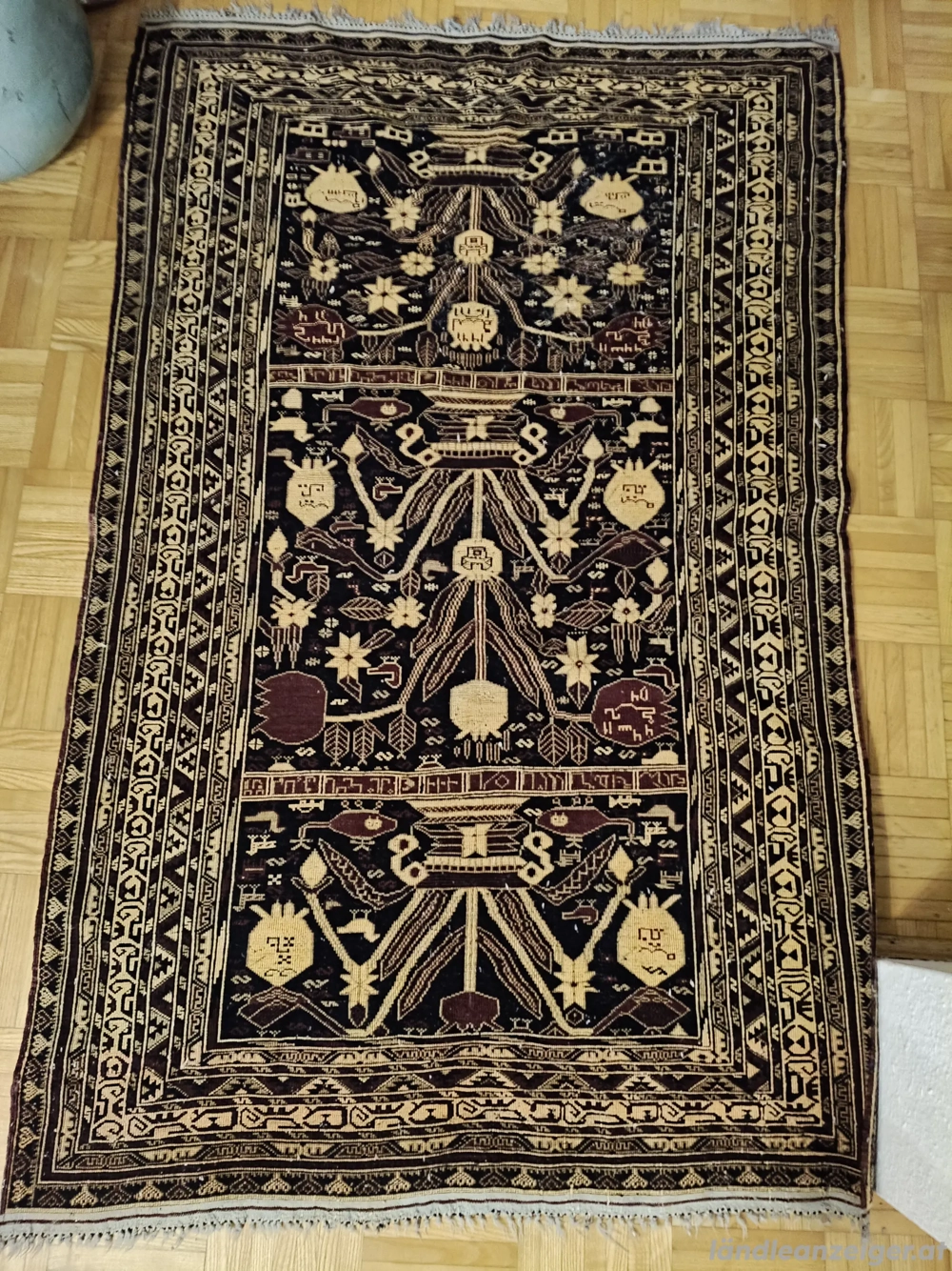 seltener antiker Kriegsteppich 