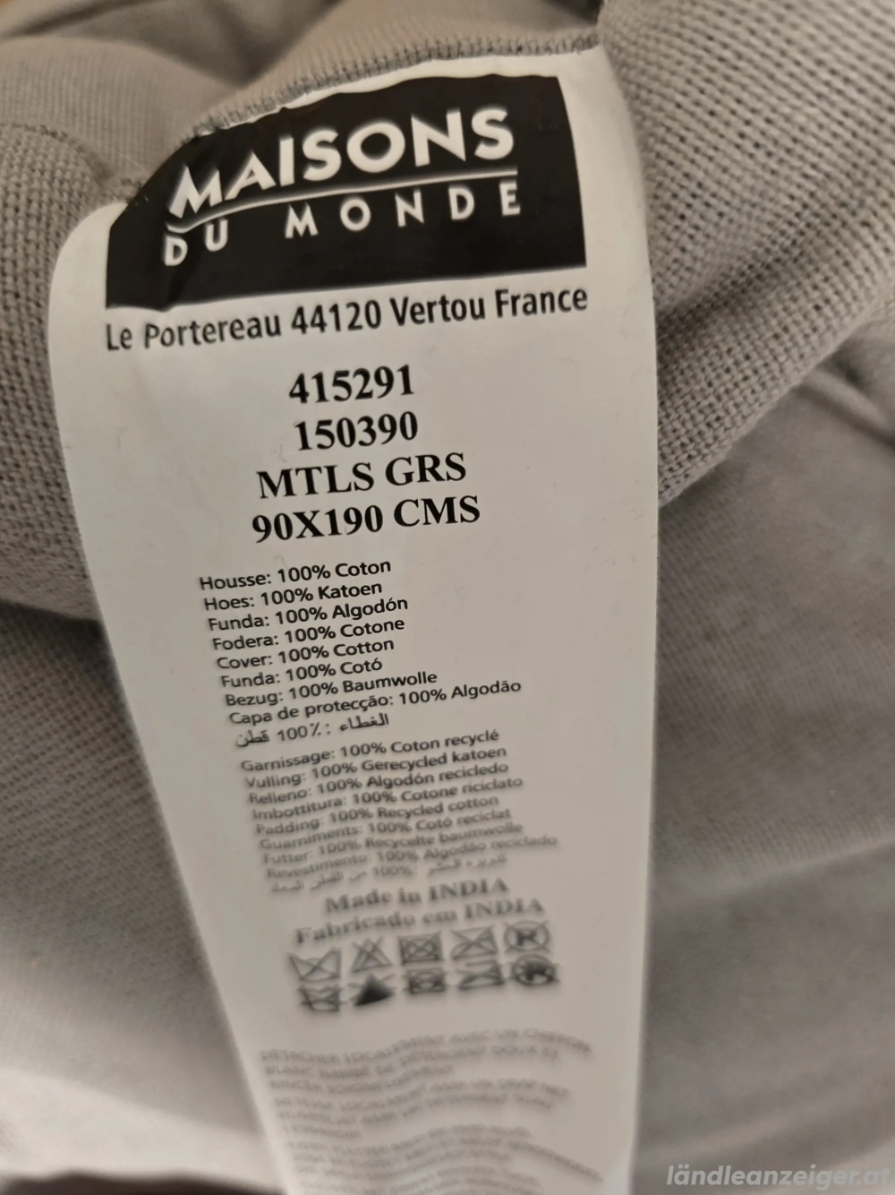 Kinderzimmer Bodenmatratze - grau