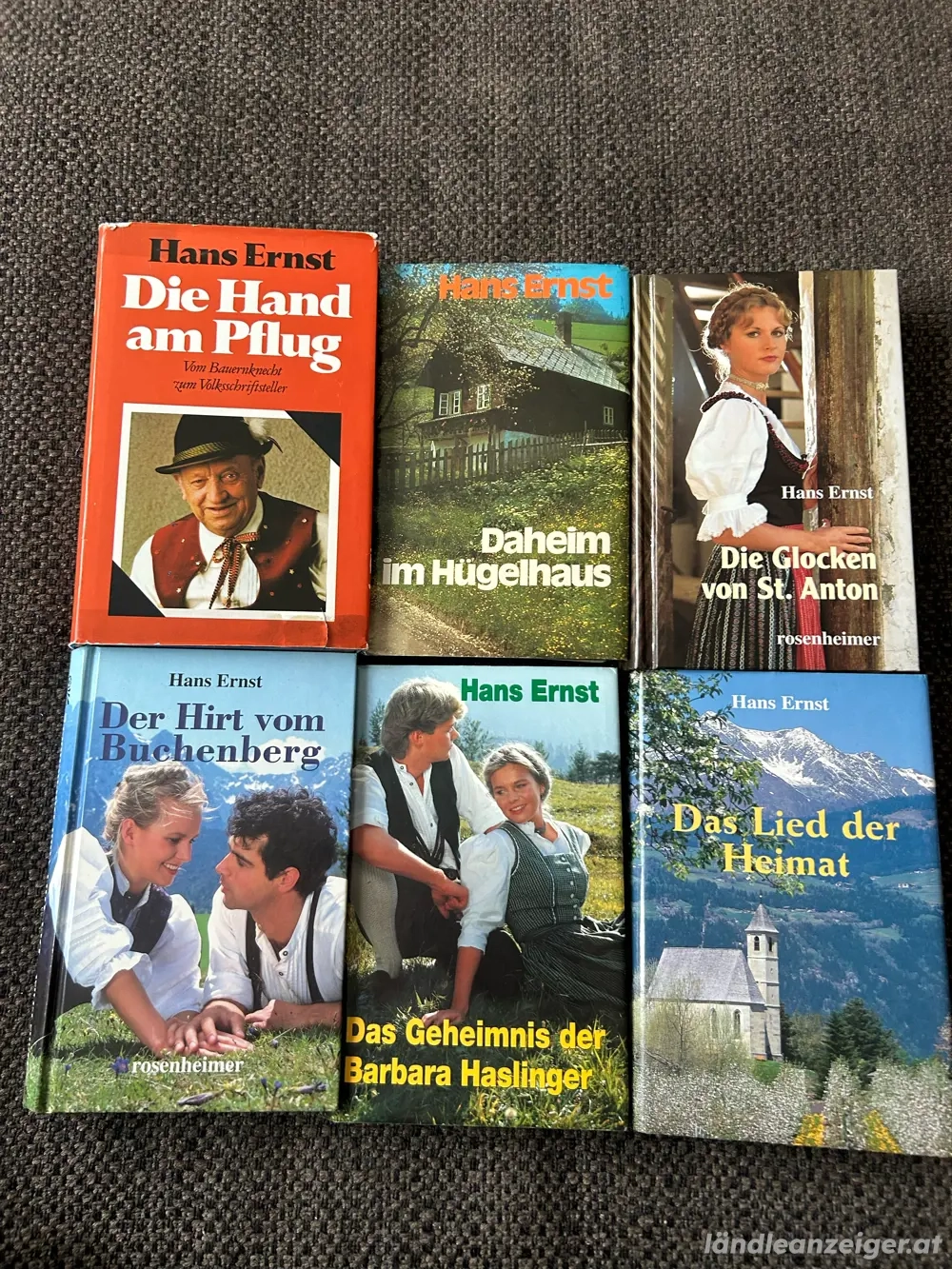 5 Heimatromane + Lebensgeschichte, Hans Ernst