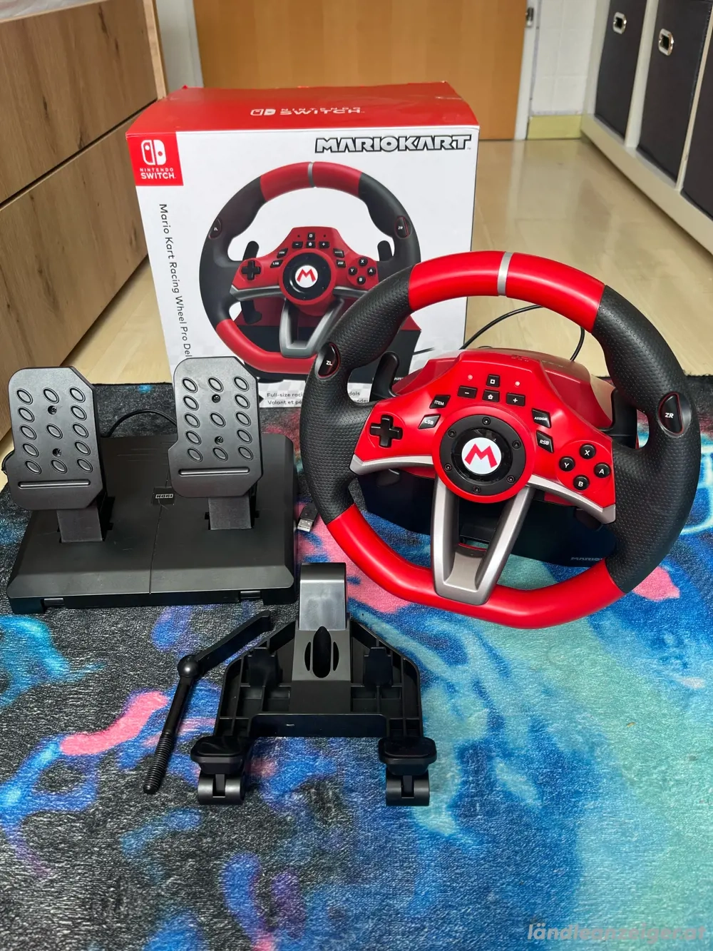 Mario Kart Lenkrad für Switch mit Pedal