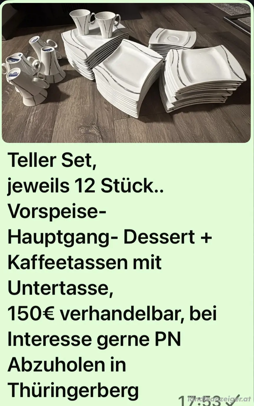 Geschirrset 12 - teilig