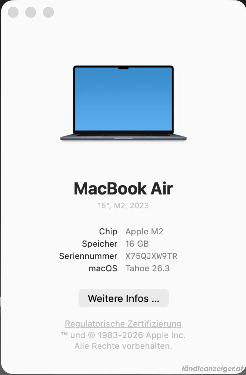 MacBook Air 15  (2023)   M2