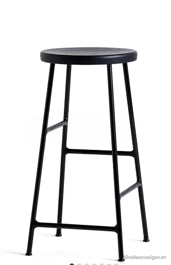 Hay Barhocker Sitz Holz Eiche schwarzbraun