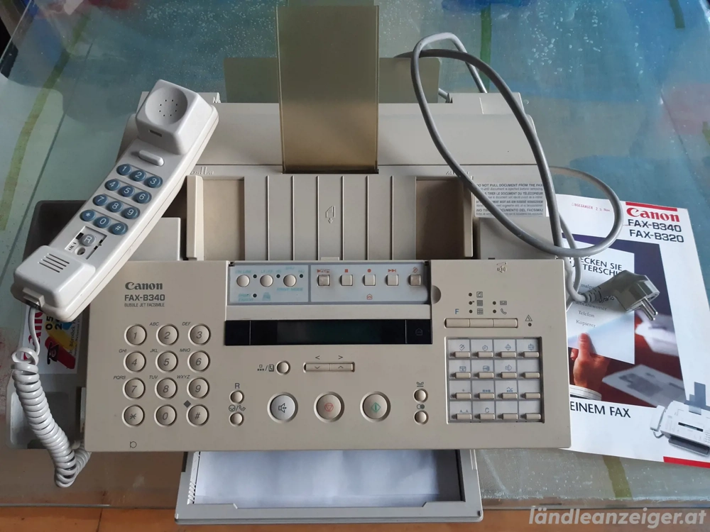 canon B340 kombigerät A4 kopierer-ducker-fax-telefon-anrufbeantworter alt