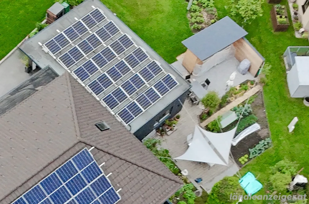 PV-Anlage Unterkonstruktion und Module