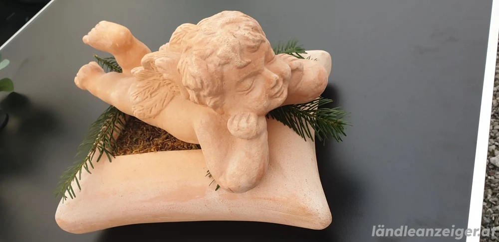 Engel groß- Keramik natur