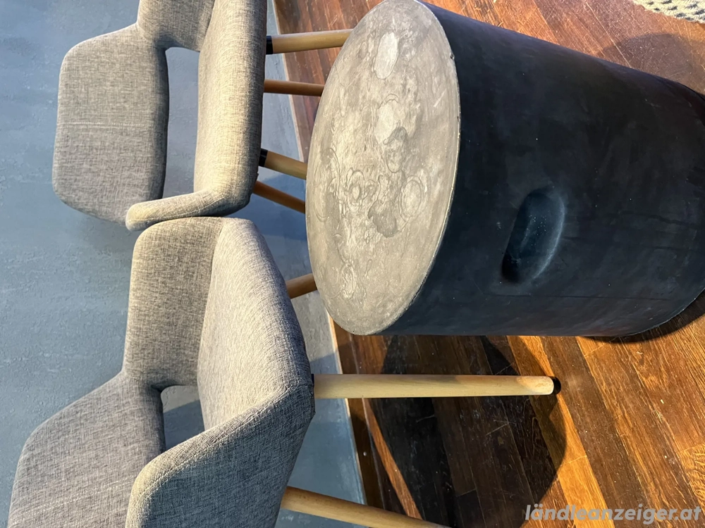 Beistelltisch grau Stein 