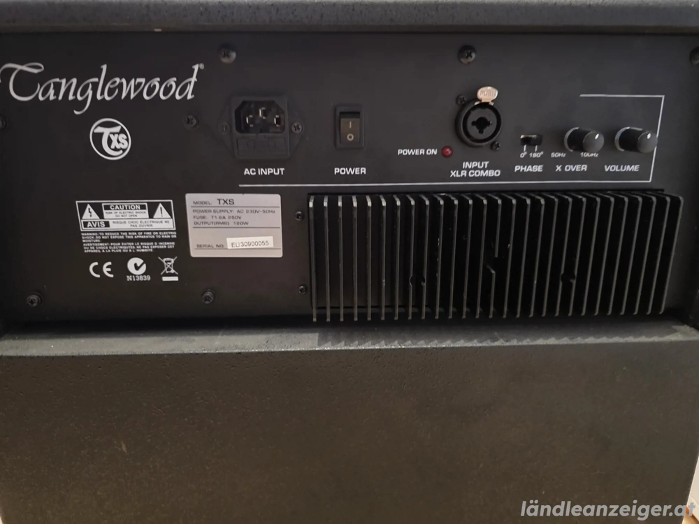 Tanglewood TXS 120W   Aktiver Subwoofer für Akustik-Amps (T6 T3)