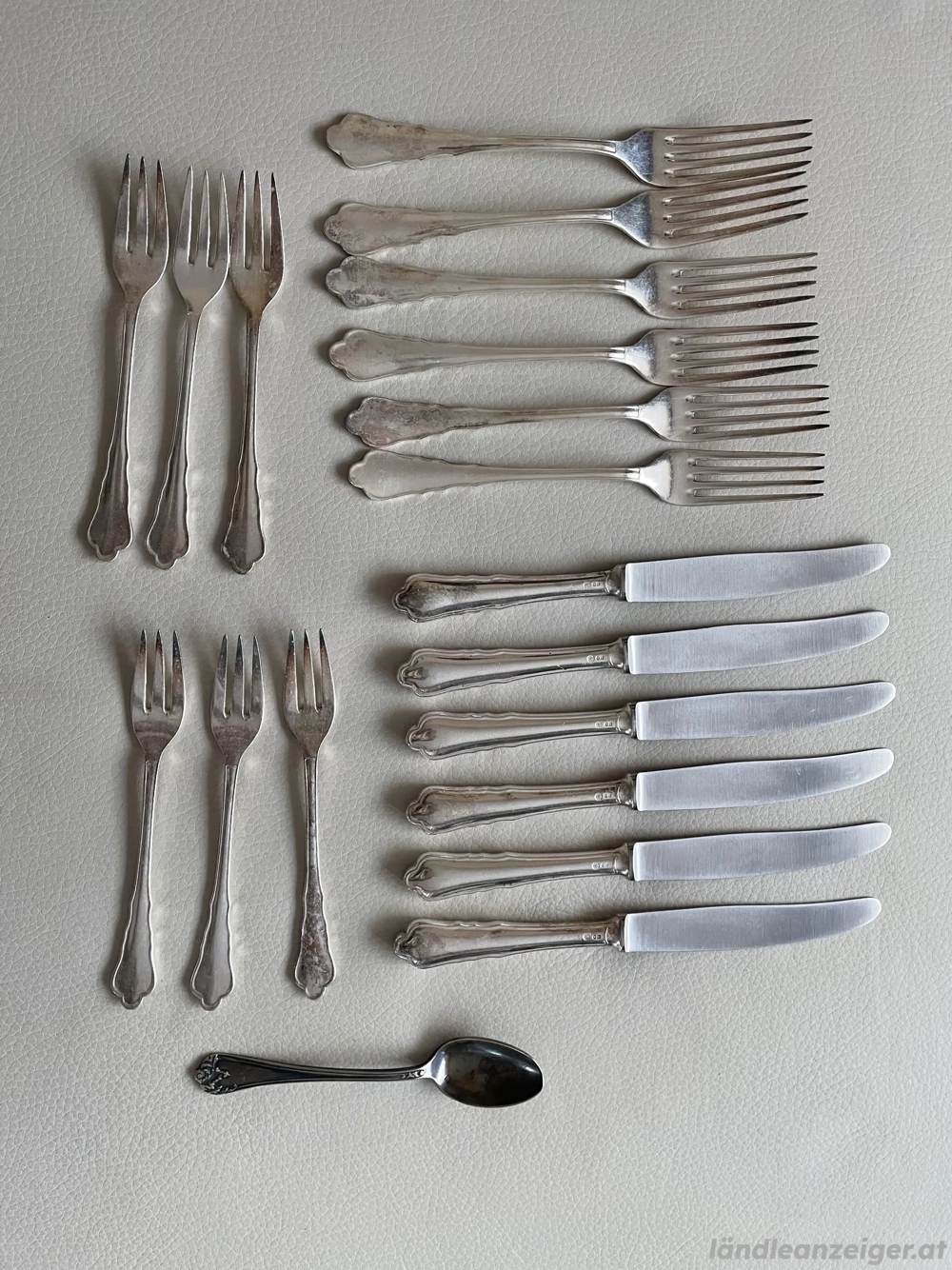 Versilbertes Besteck   19-teilig   Silberauflage 90   Vintage