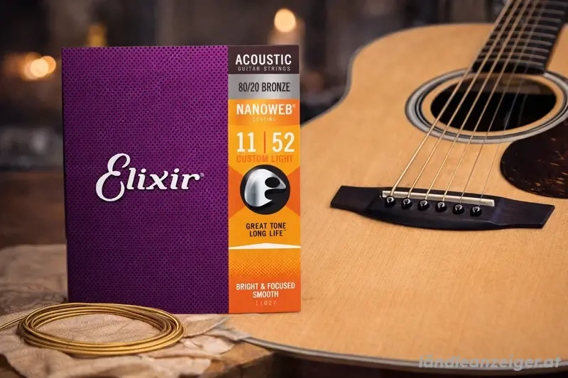 NEU: Akustik-Gitarrensaiten 11 52   Phosphor Bronze (beschichtet) - 2er Pack