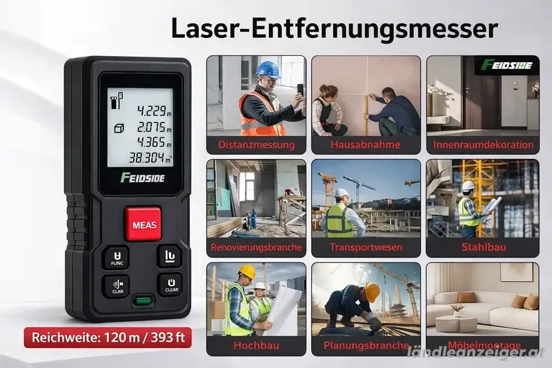 NEU: Laser-Distanzmesser 120 m   kompakt & präzise