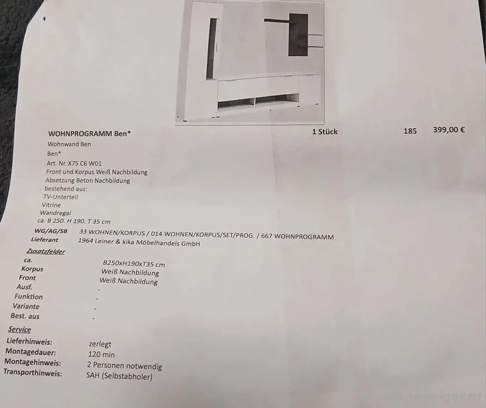 Wohnwand für Wohnzimmer 