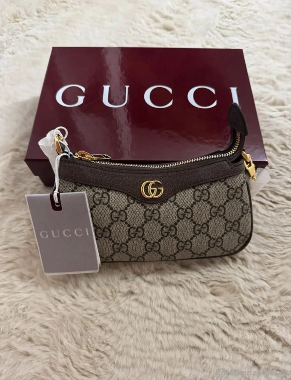 Gucci Ophidia Mini Bag braun   unbenutzt mit Rechnung