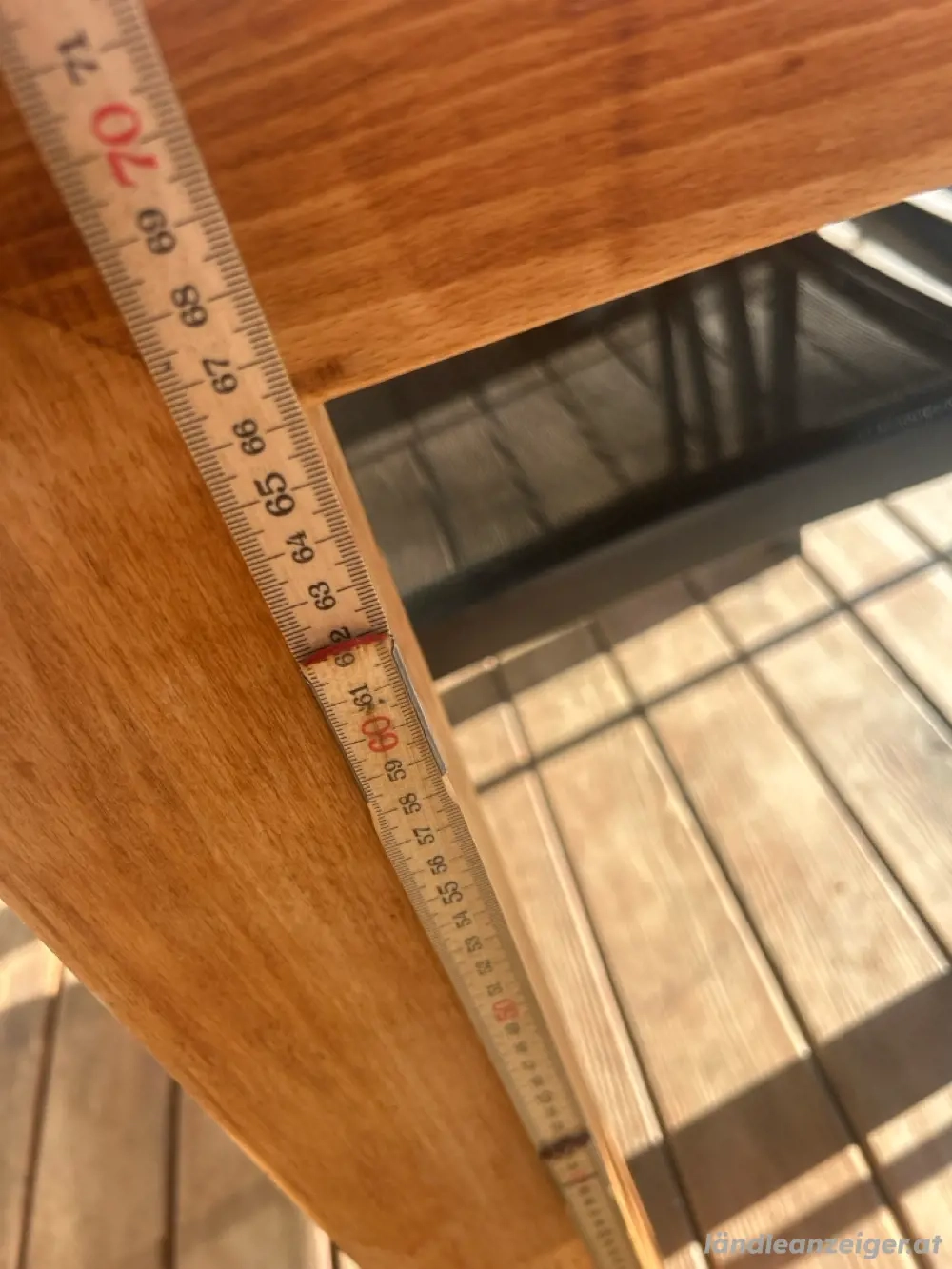 Massiver Holztisch   160 90 cm   gepflegt