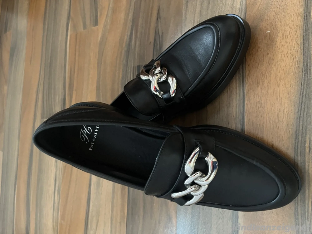 Schuhe schwarz leder