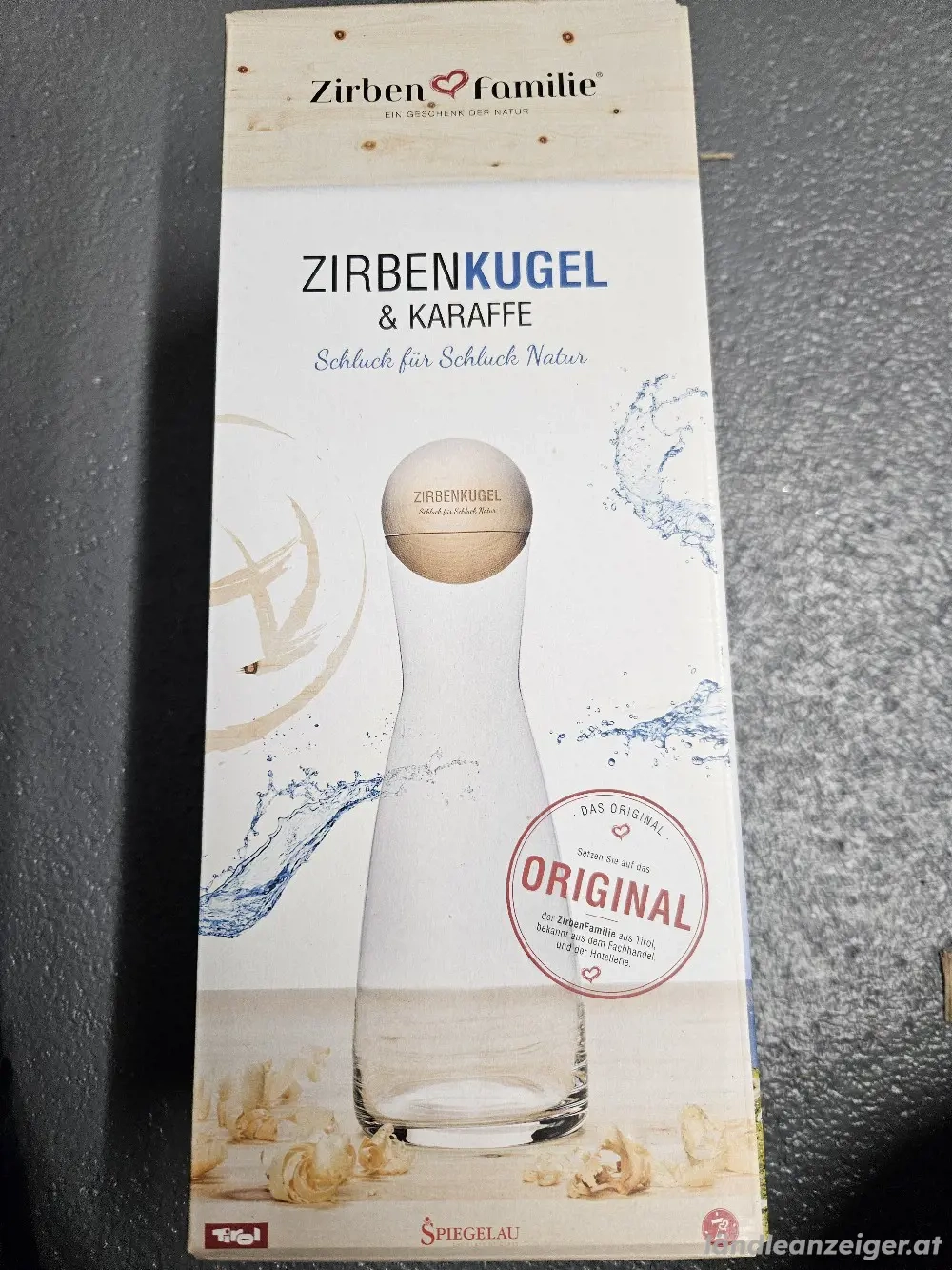 Spiegelau Zirbenkugel & Karaffe NEU