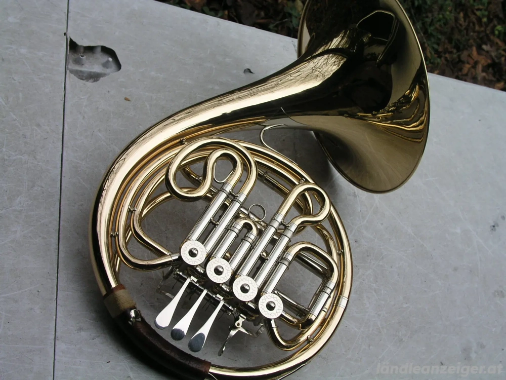 Waldhorn Doppelhorn Ed. Kruspe Erfurt mit 4 Ventilen