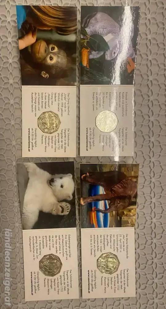 4 Stk Silbermünzen Österreich