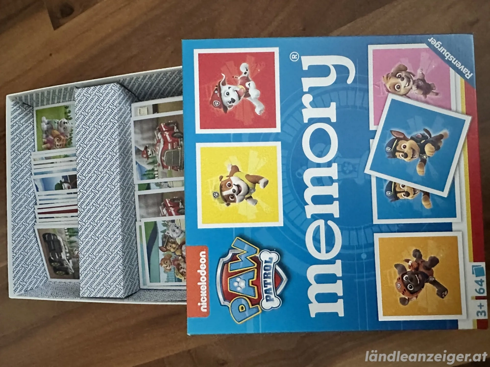 2 Paw Patrol Puzzles und 1  Memory wie neu dürfen weiterziehen 