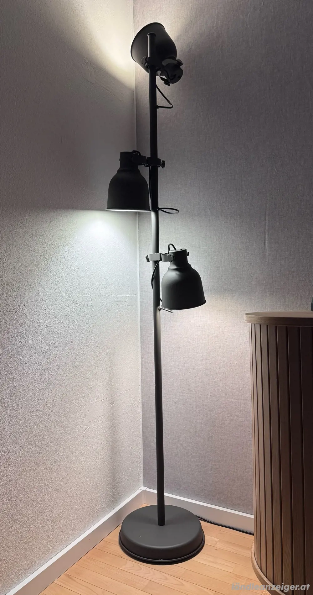 Ikea Hektar Standleuchte Stehlampe mit 3 Spots 