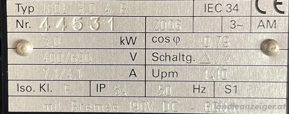 Elektromotor mit Bremsr