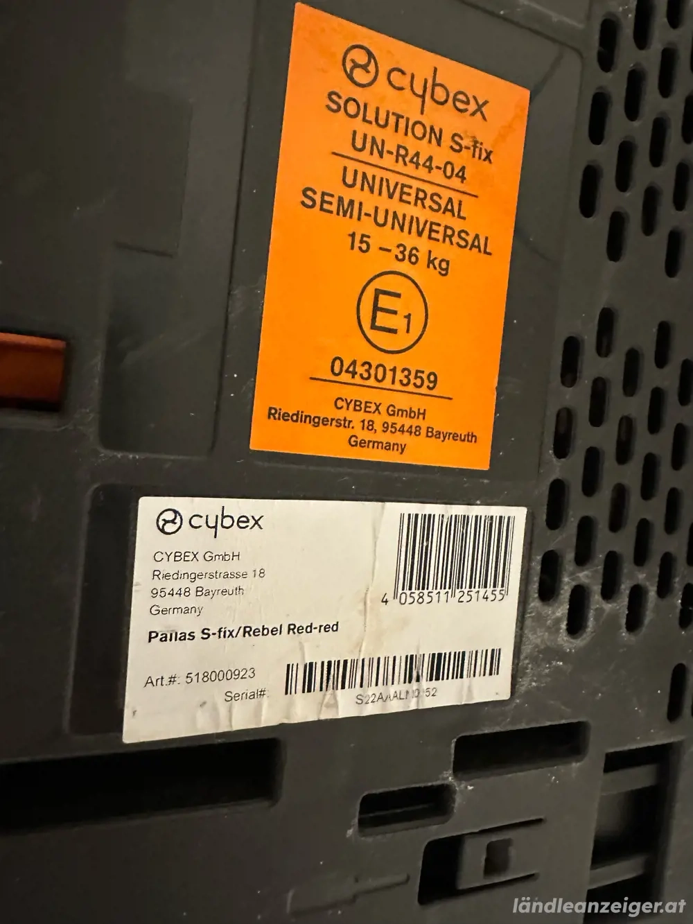 Kindersitz Cybex Solution S-fix