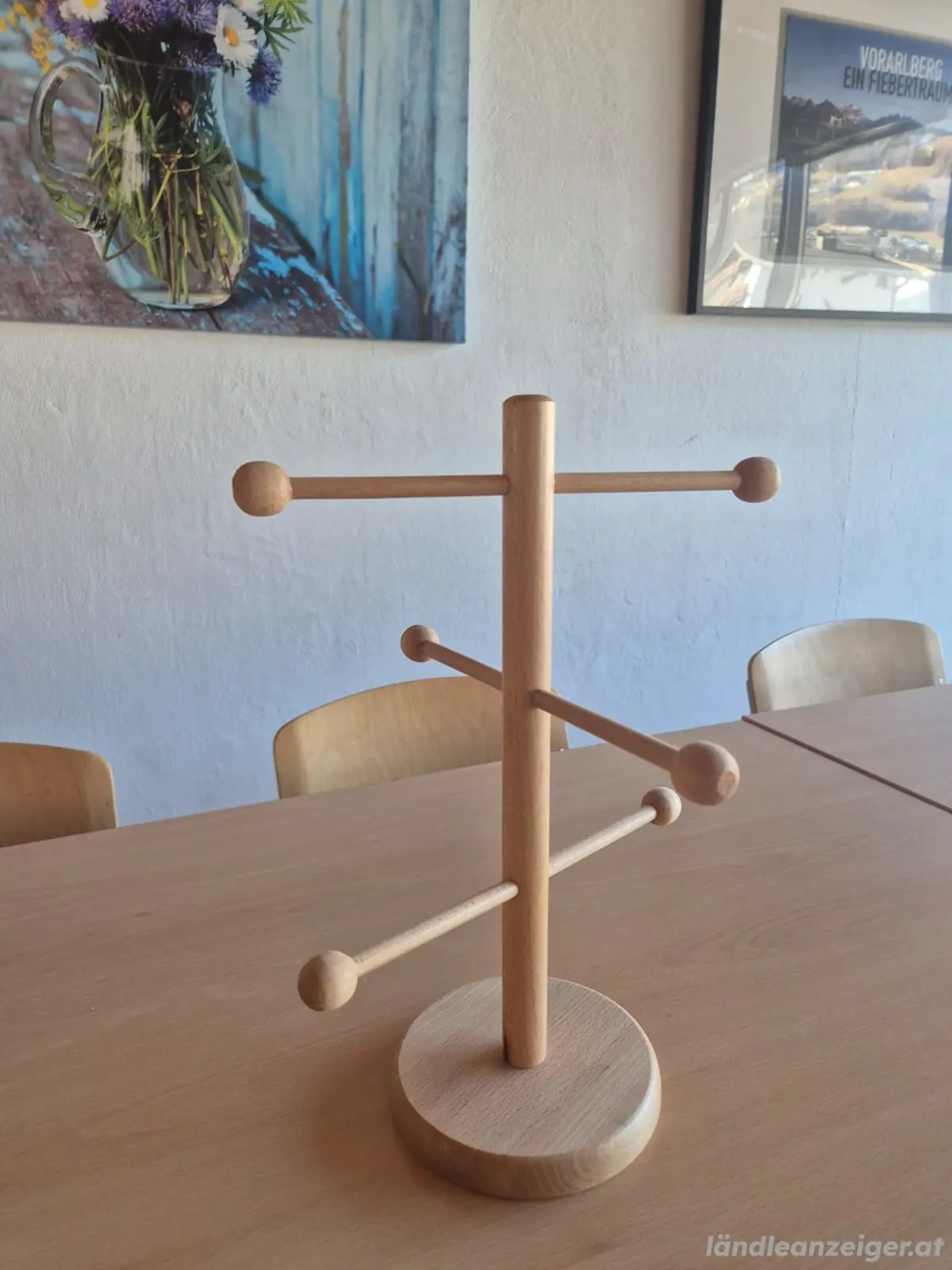 Brezelhalter aus Holz