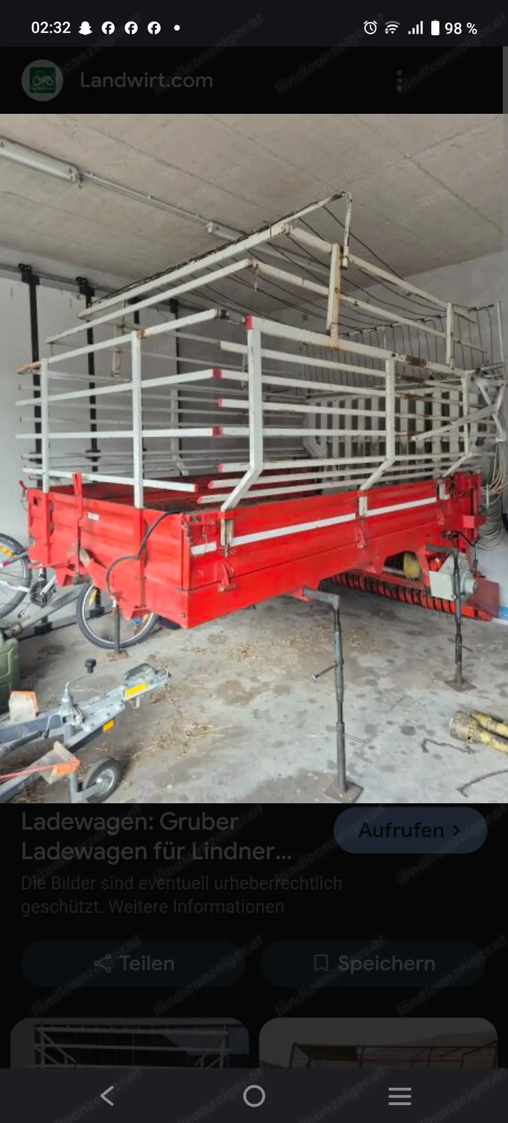 Gruber Ladewagen für Linder 