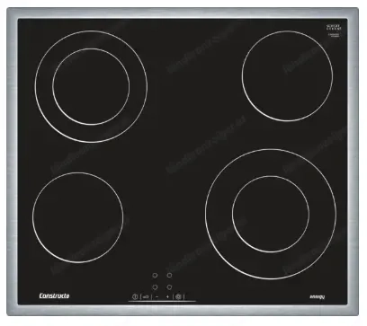 Constructa Elektrokochfeld, 60 cm, Schwarz CA626252