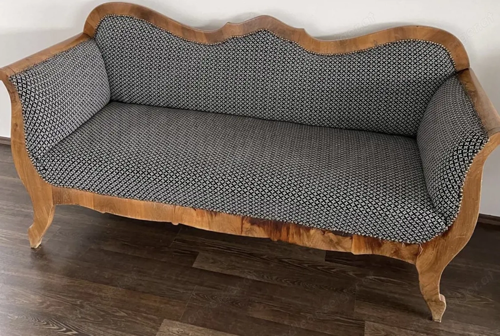wunderschöne Original antik Biedermeier Sofa Couch neu überzogen Top Stück   