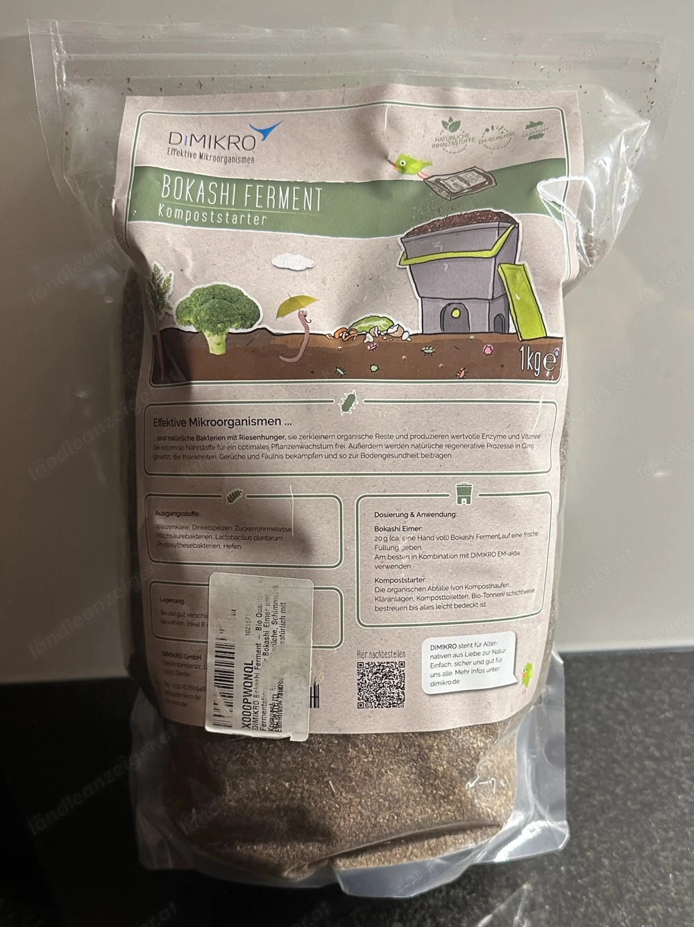 DIMIKRO Bokashi Ferment - Bio Qualität | ca. 800 g | originalverpackt