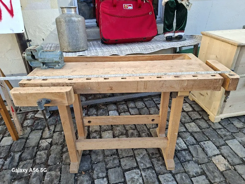 Hobelbank mit Schraubstock 