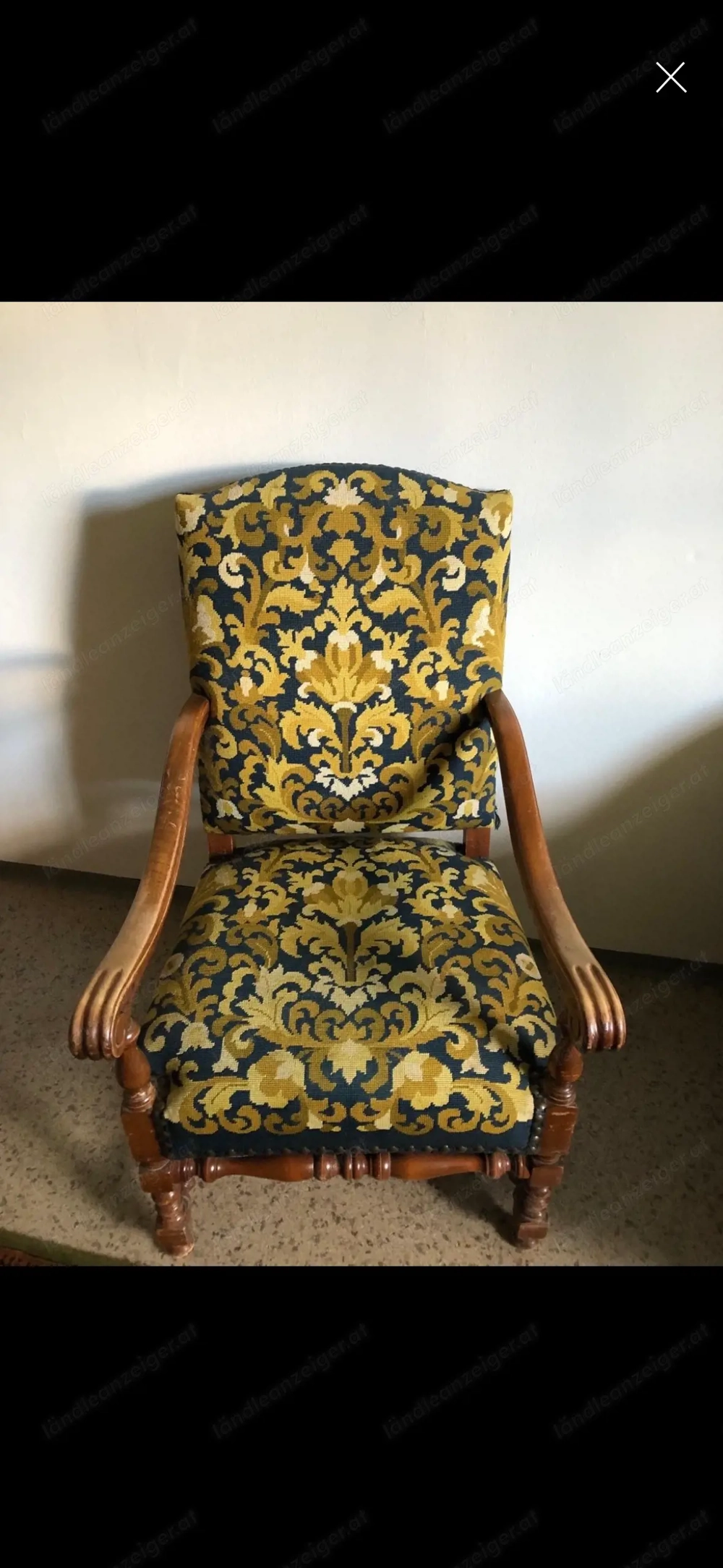 Vintage Armlehnsessel Handarbeit