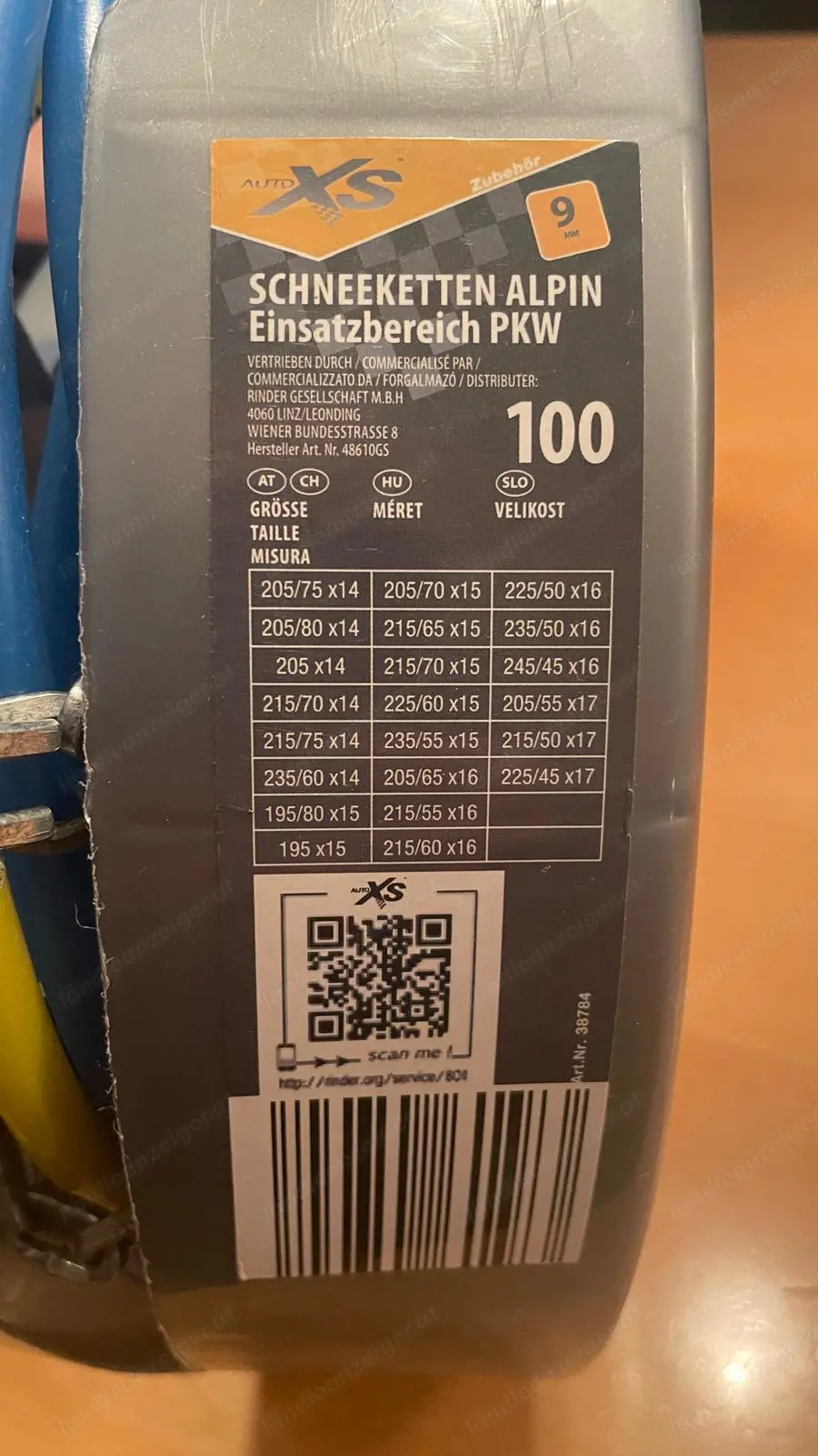 Schneeketten Alpin Auto XS