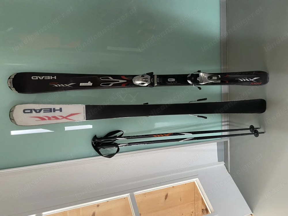 Head Damenski 149cm und Stöcke (110cm)