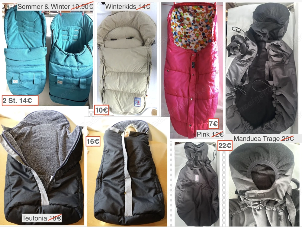 Baby Kinderwagenfußsack Manduca Babytrage ab 7  