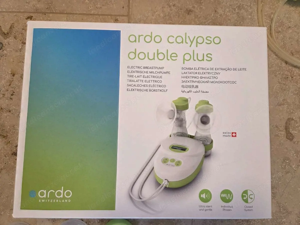 Ardo Calypso elektrische Doppel-Milchpumpe mit viel Zubehör