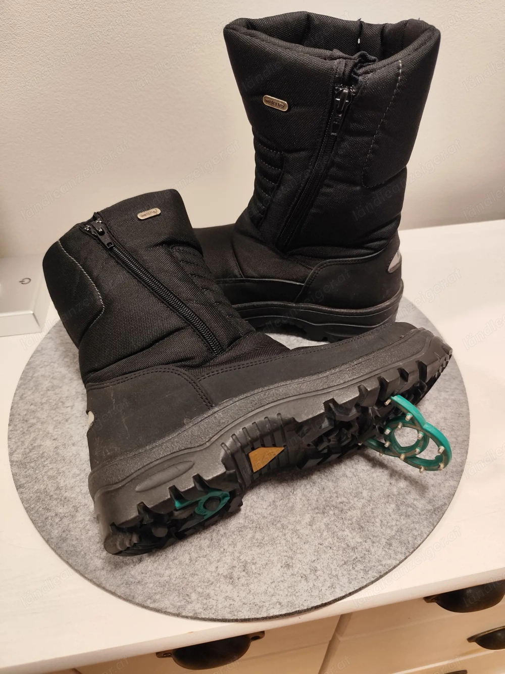 Winterschuhe Watertex mit Spikes zum ausklappen Größe 37