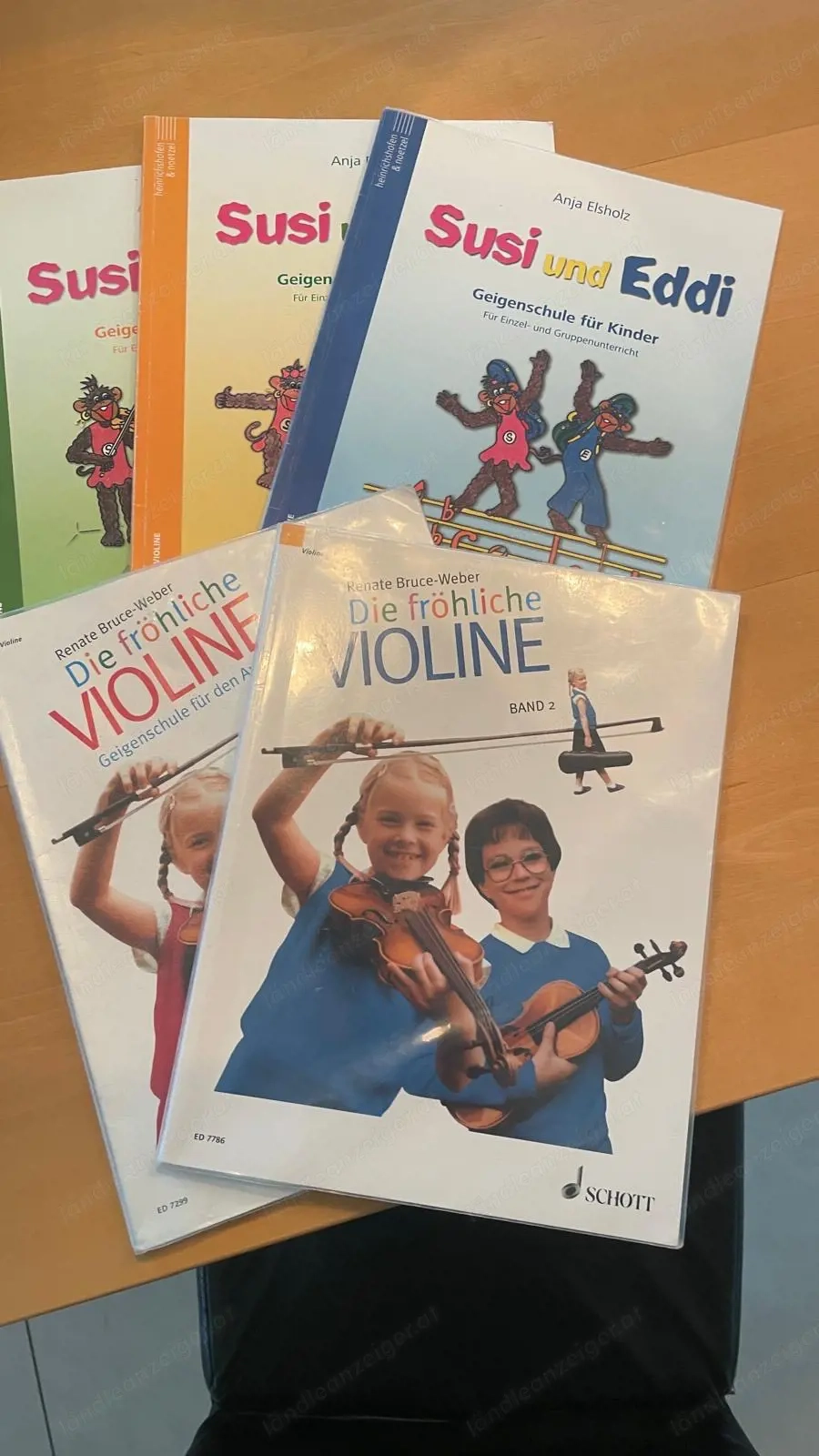 Schulbücher für Geigenunterricht 