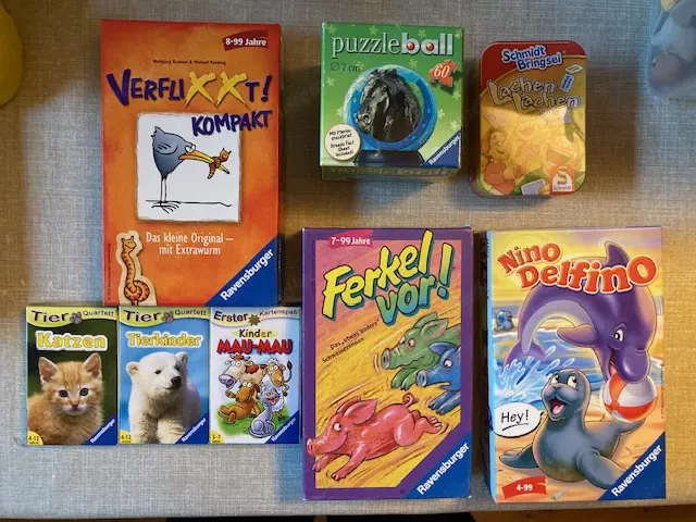 Kleinspiele Quartett Reiseset Konvolut