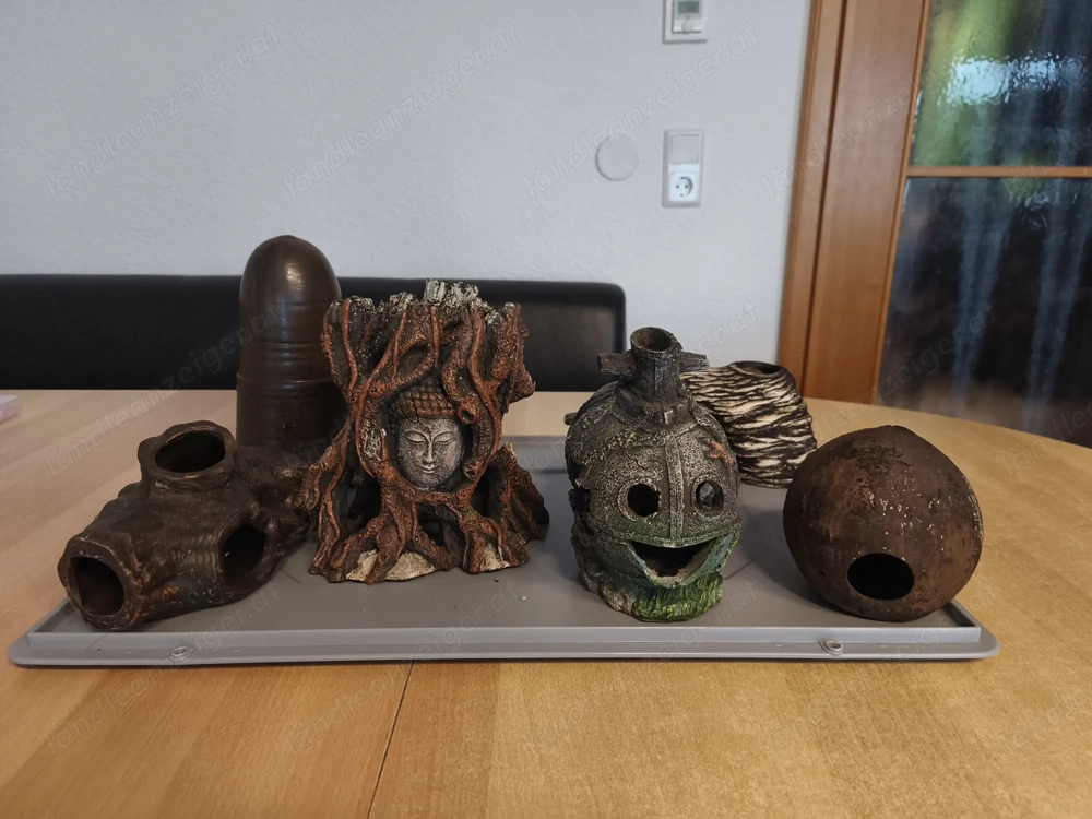 Diverse Aquarien-Dekoration