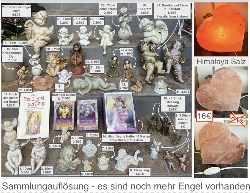 Sammlungsauflösung: viele Engel Tarrot Orakel Helfer usw.